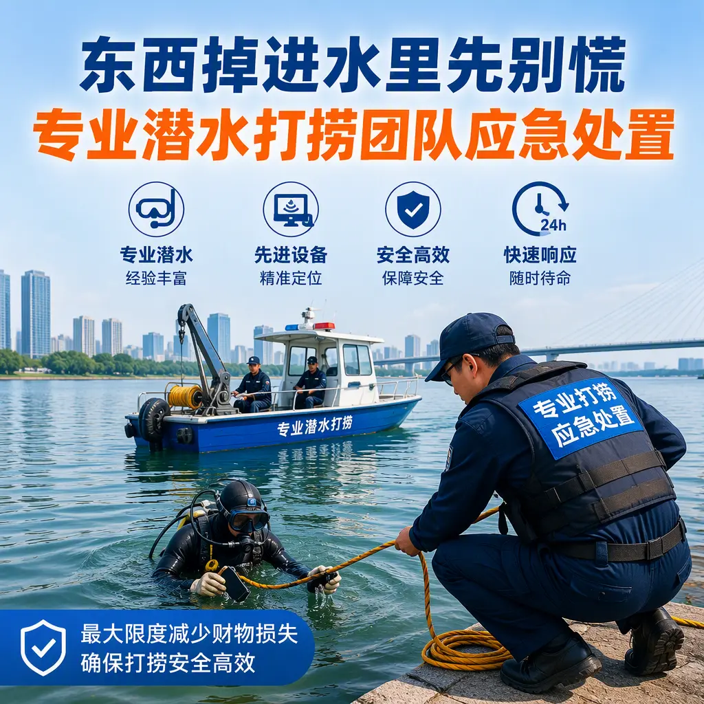休宁东西掉进水里先别慌，专业潜水打捞团队应急处置